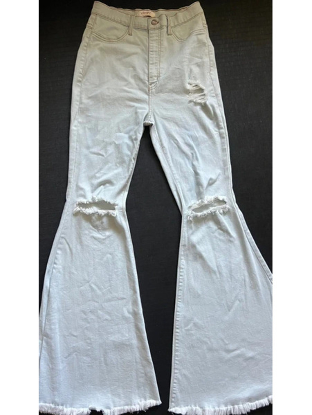 Light blue flare jeans